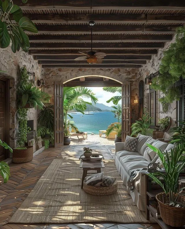 Family home living in St. Lucia